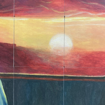 Cap sur le couchant - Tableau murale modulable en bois