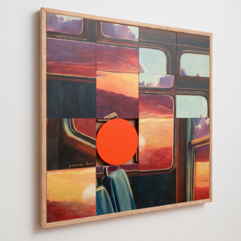 Cap sur le couchant - Tableau murale modulable en bois
