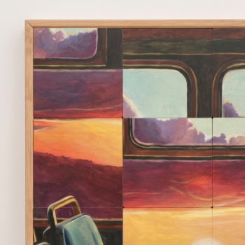 Cap sur le couchant - Tableau murale modulable en bois