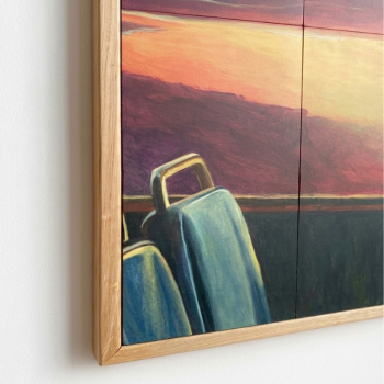 Cap sur le couchant - Tableau murale modulable en bois