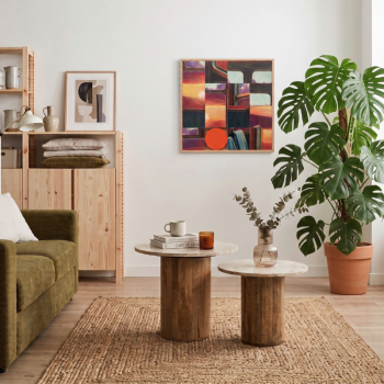 Cap sur le couchant - Tableau murale modulable en bois