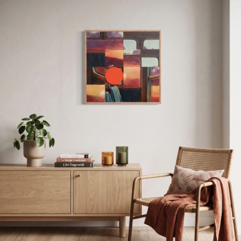 Cap sur le couchant - Tableau murale modulable en bois