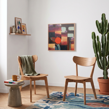 Cap sur le couchant - Tableau murale modulable en bois