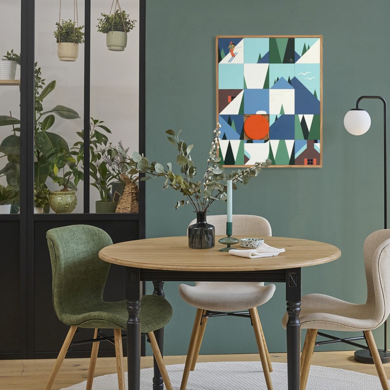 Impression Sur Toile Décoration Murale 30x45 Cm - Style Exotique Moderne - Pour Salon, Chambre - Œuvre D'art à Accrocher
